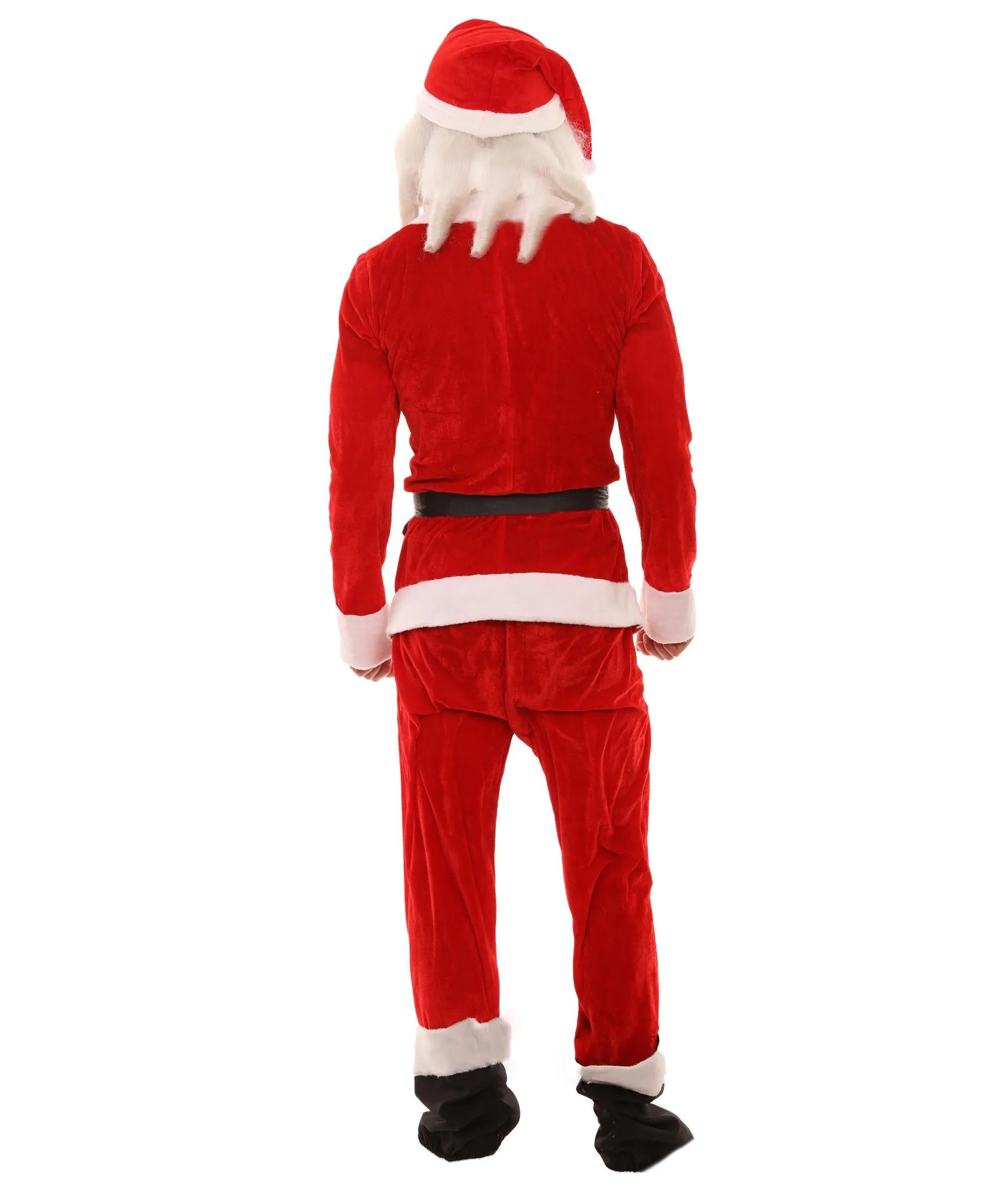 Adult Men's Classic Santa Claus Suit Costume | Red Christmas