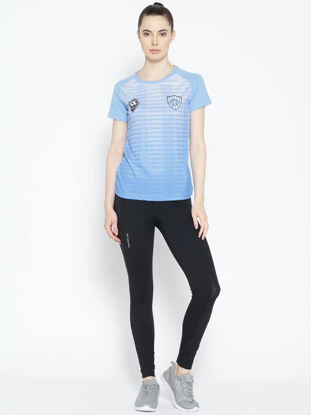 Alcis Womens Blue Soccer T-Shirt WTE5521