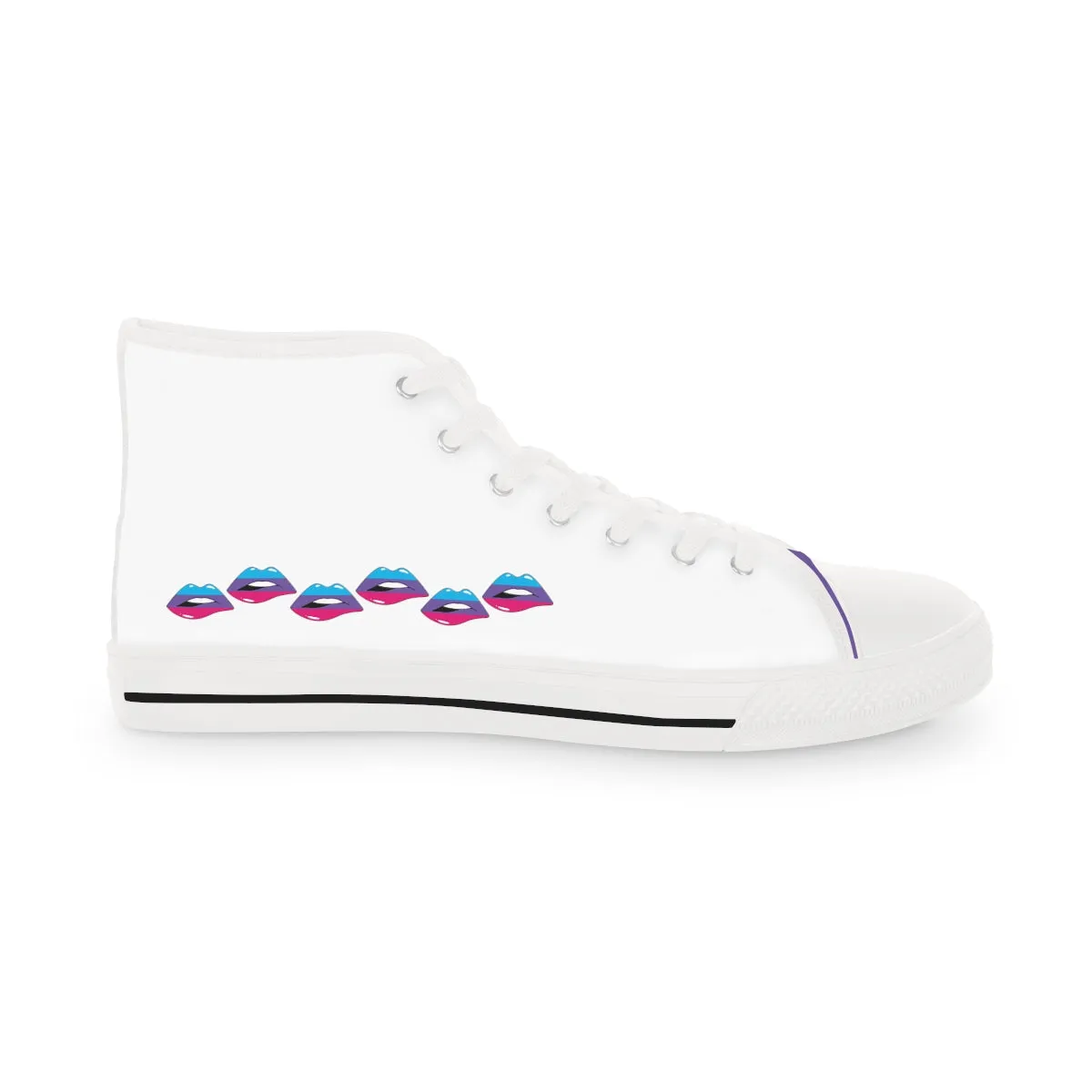 Androgyne Flag Kisses LGBTQ High Top Sneakers Unisex Size