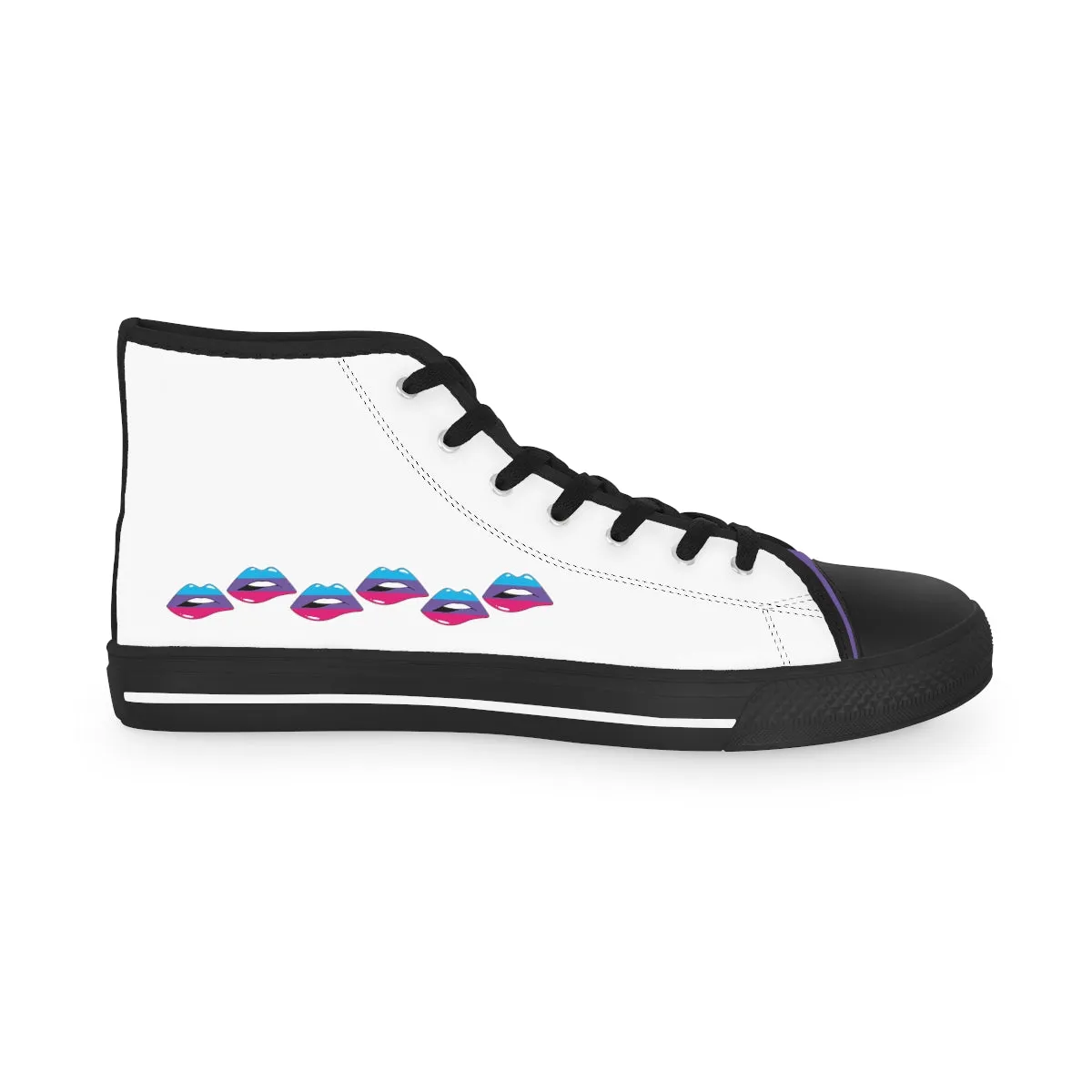 Androgyne Flag Kisses LGBTQ High Top Sneakers Unisex Size
