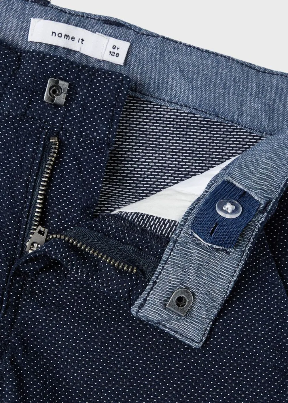 Boys Dressy Bermuda Shorts with Adjustable Waist