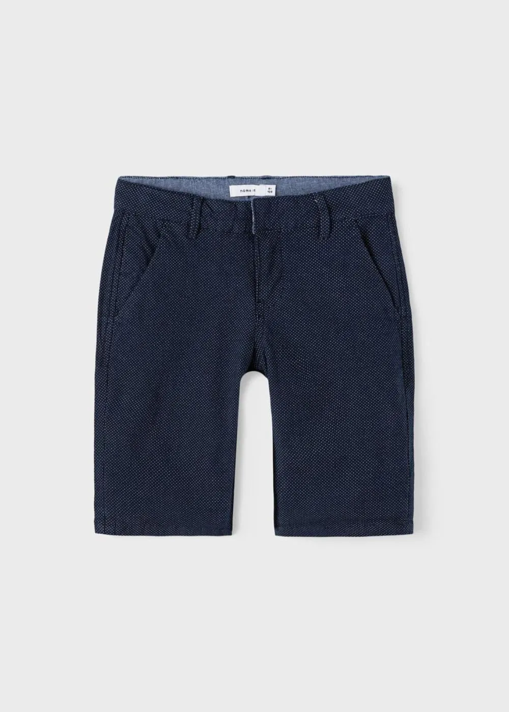 Boys Dressy Bermuda Shorts with Adjustable Waist