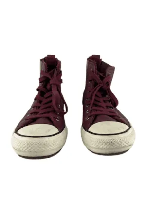 Converse women's burgundy high top sneakers size 7