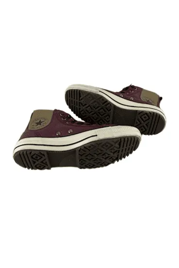 Converse women's burgundy high top sneakers size 7