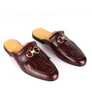 Crown Lashes Coffee Mole Half Leather Shoe
