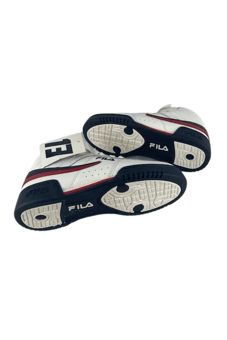 Fila boys white multi high top sneakers size 1.5