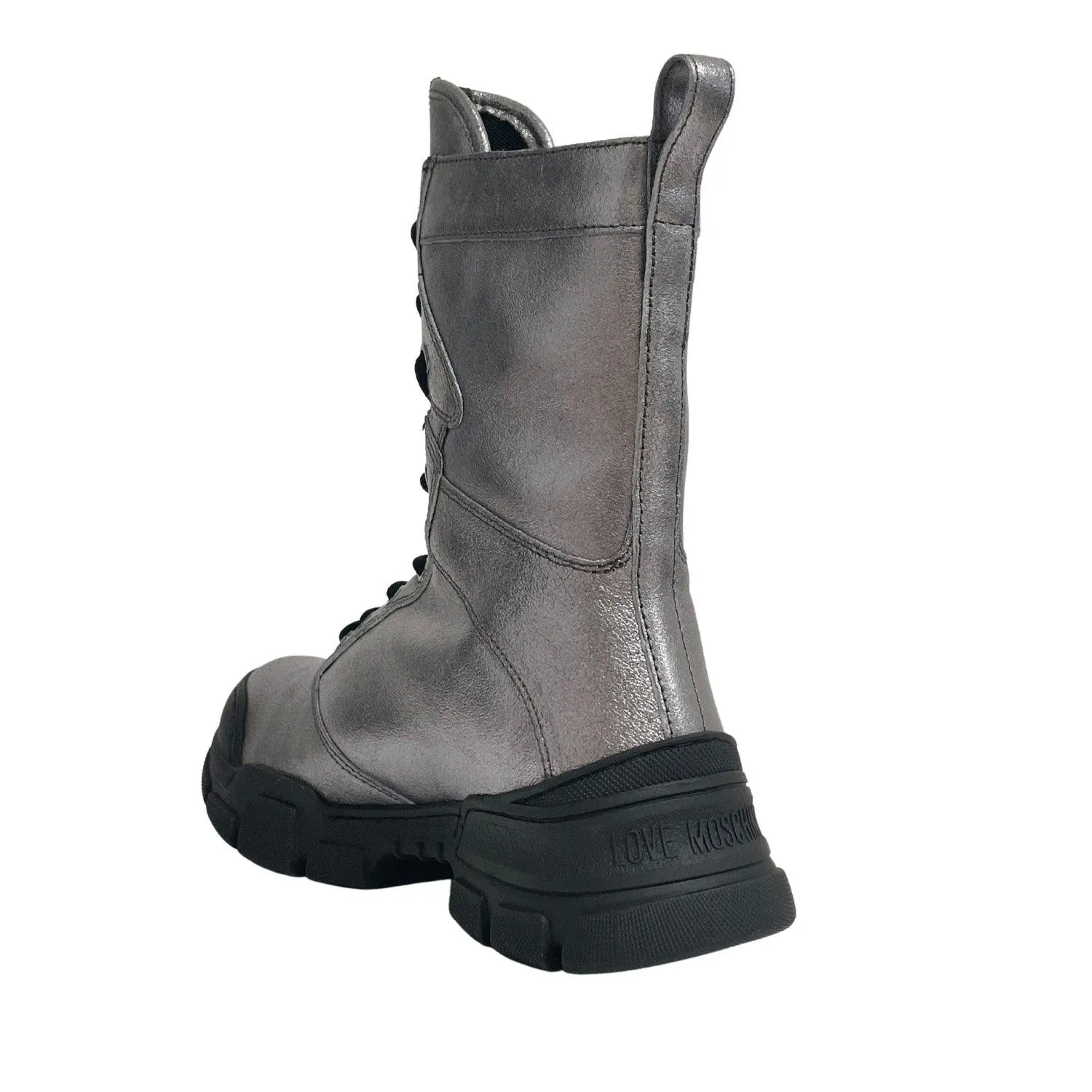 LOVE MOSCHINO HIGH METAL SNEAKERS