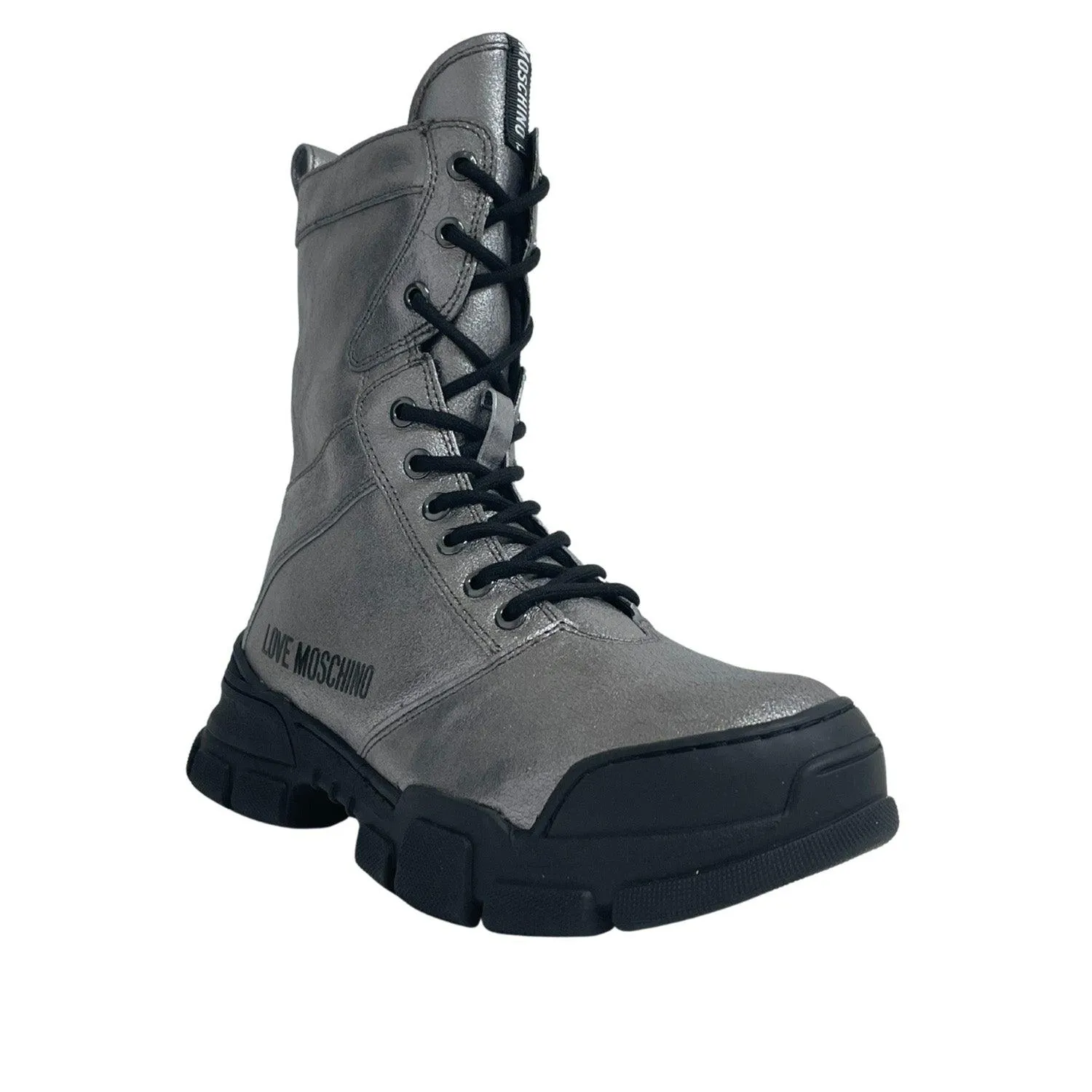 LOVE MOSCHINO HIGH METAL SNEAKERS
