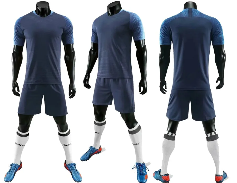 Men Women Kids Boys Girls Soccer Jerseys Set Children Women Football Training Uniforms blank Football Jerseys Sets