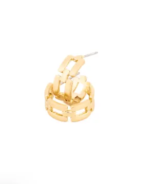 Michelle McDowell Gianna Small Gold Hoops