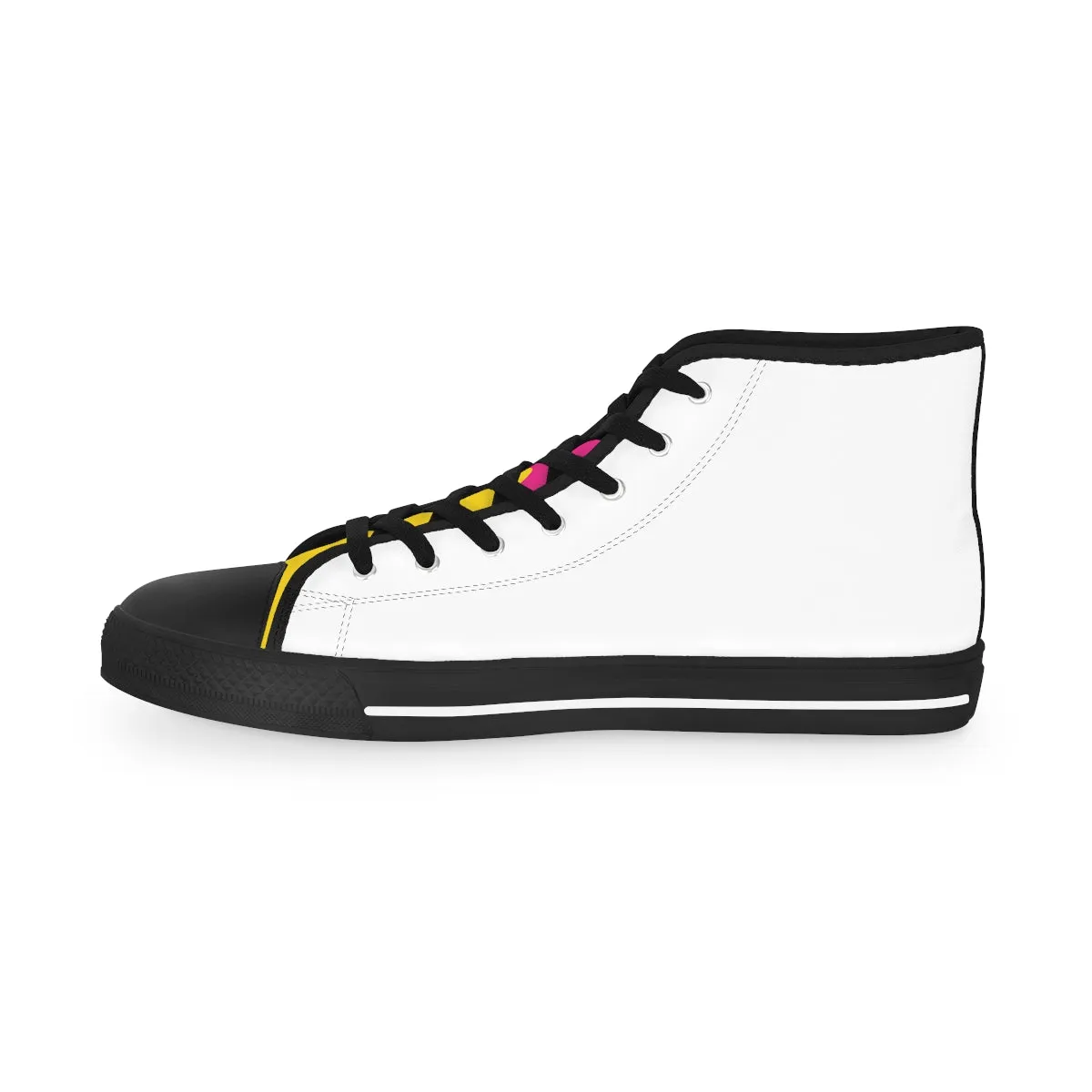 Pansexual Flag Kisses LGBTQ High Top Sneakers Unisex Size