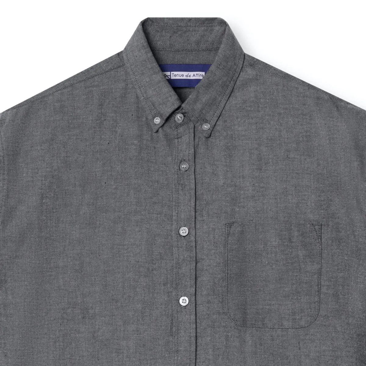 Parisian Oxford Long Sleeve Shirt - Black