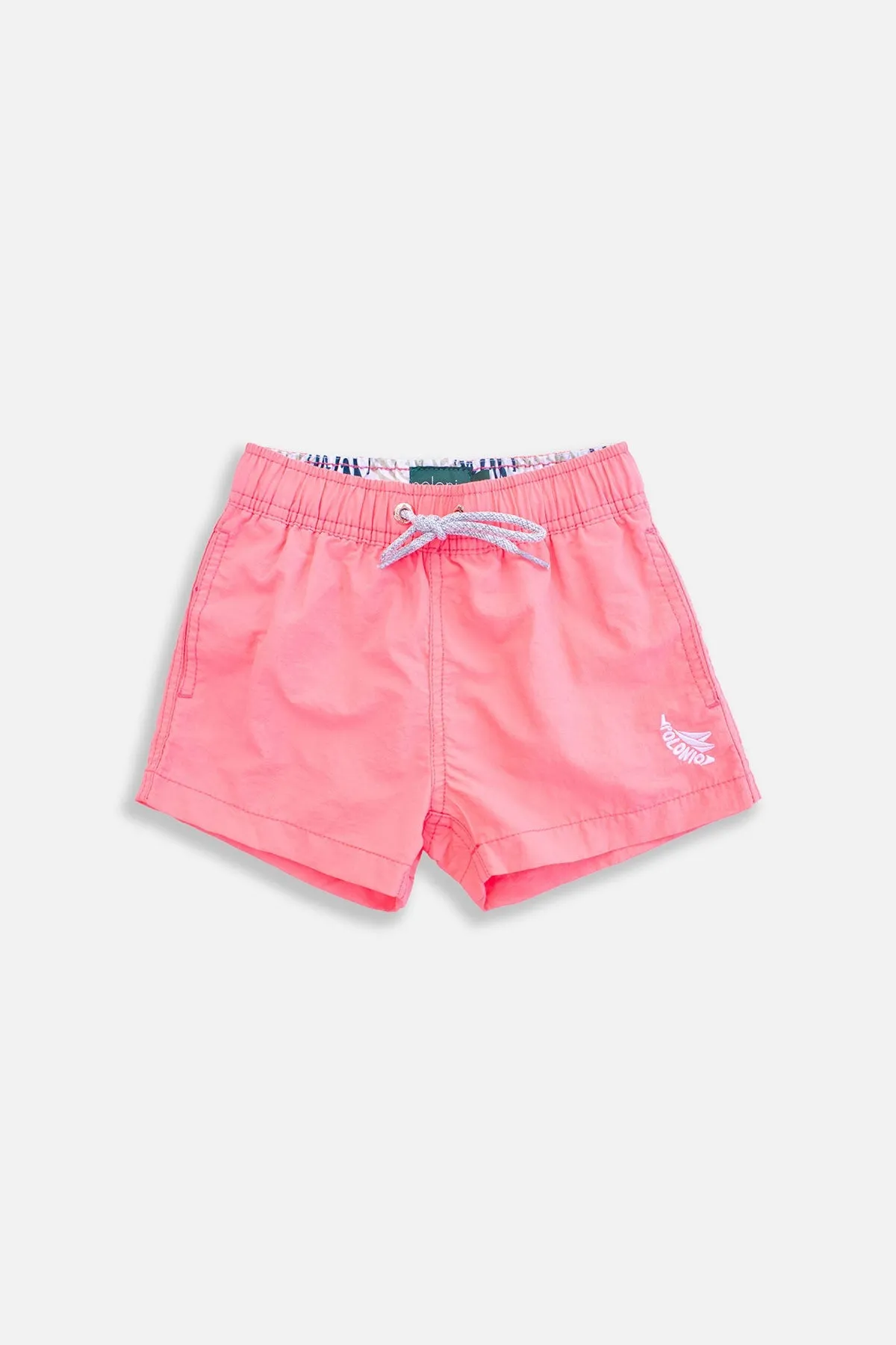 Pink Boys Swim Trunks