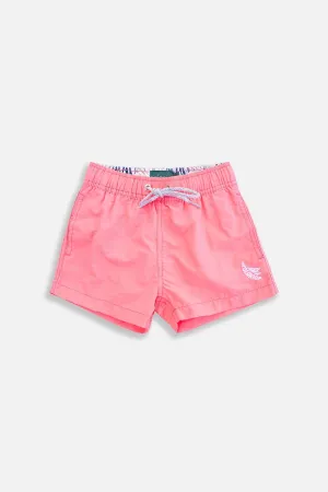 Pink Boys Swim Trunks