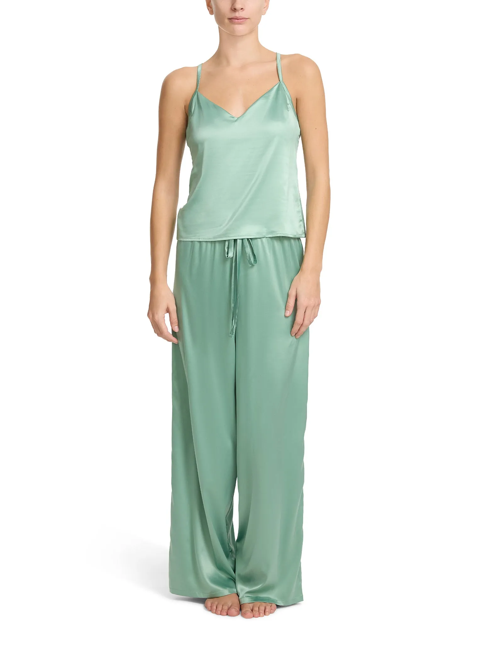 Satin Sleep Cami Green Tea Sale