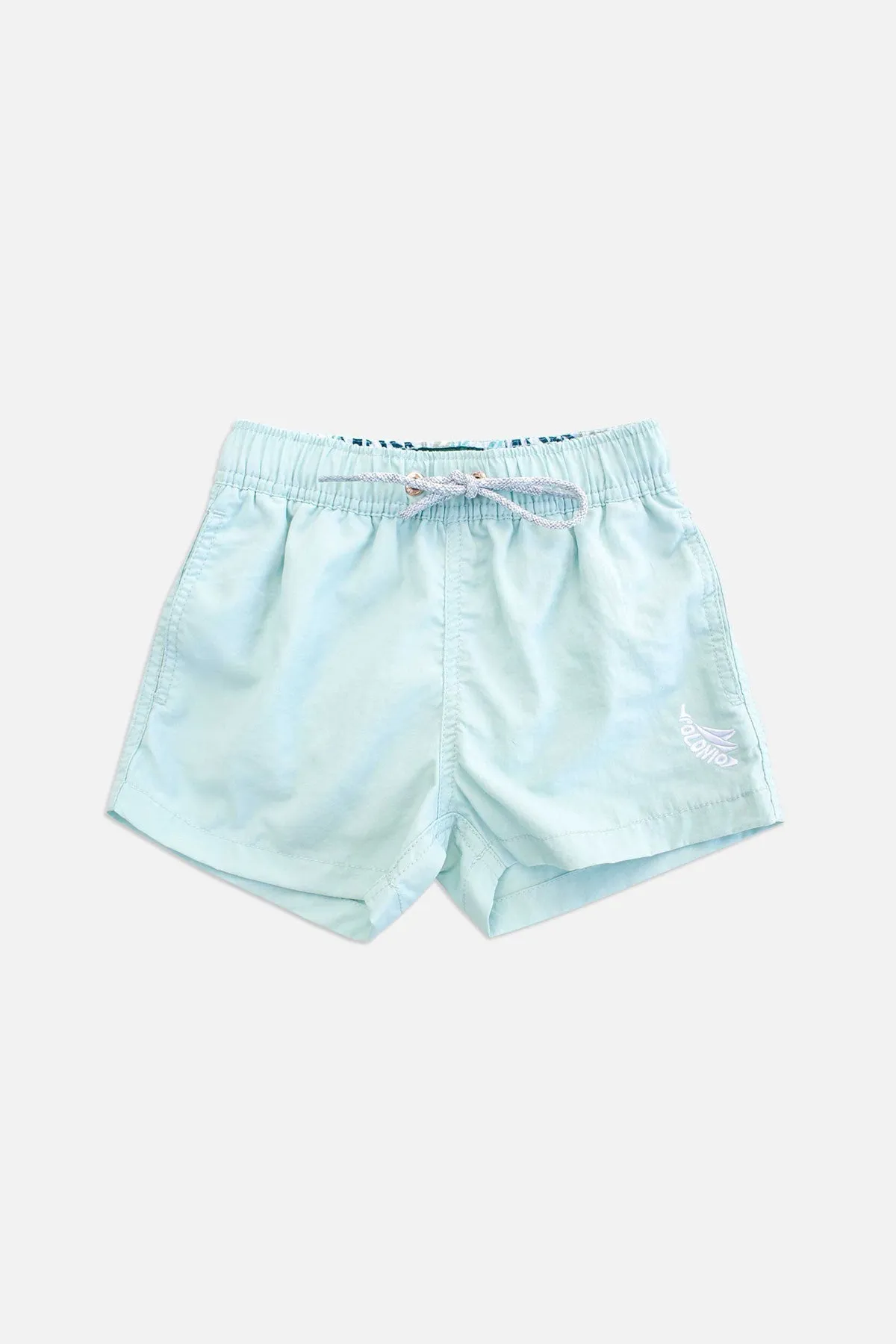 Sky Blue Boys Swim Trunks