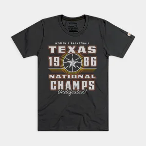 Texas Women's Basketball 1986 National Champs Tee